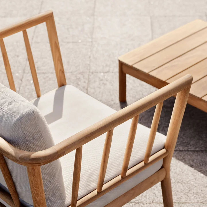 Skagerak Tradition Buiten Lounge Stoel van Fritz Hansen