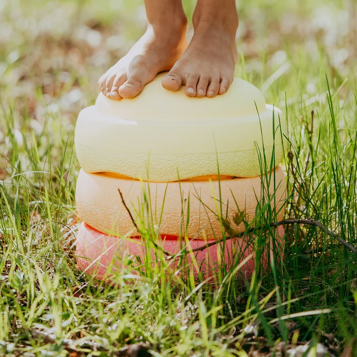 Stapelstein® Original pastel - warm, roze / oranje / geel (set van 3)