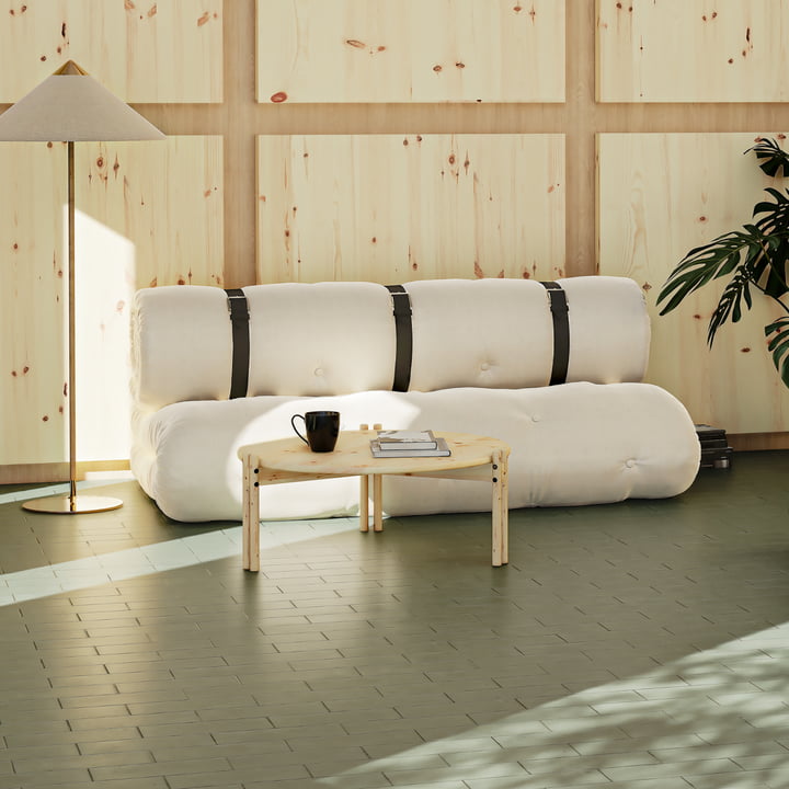 Buckle Up Sofa, 140 x 200 cm, linnen van Karup Design