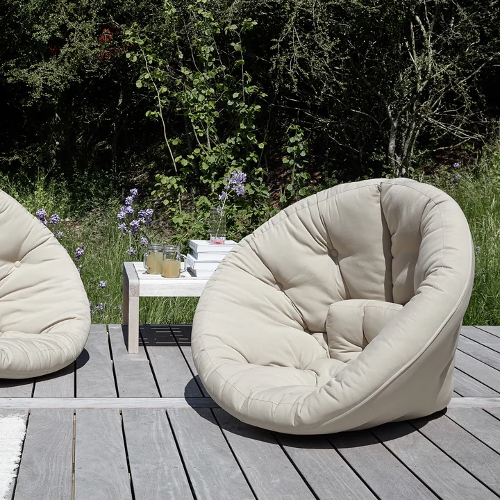 Nido Opvouwbare fauteuil, beige van Karup Design