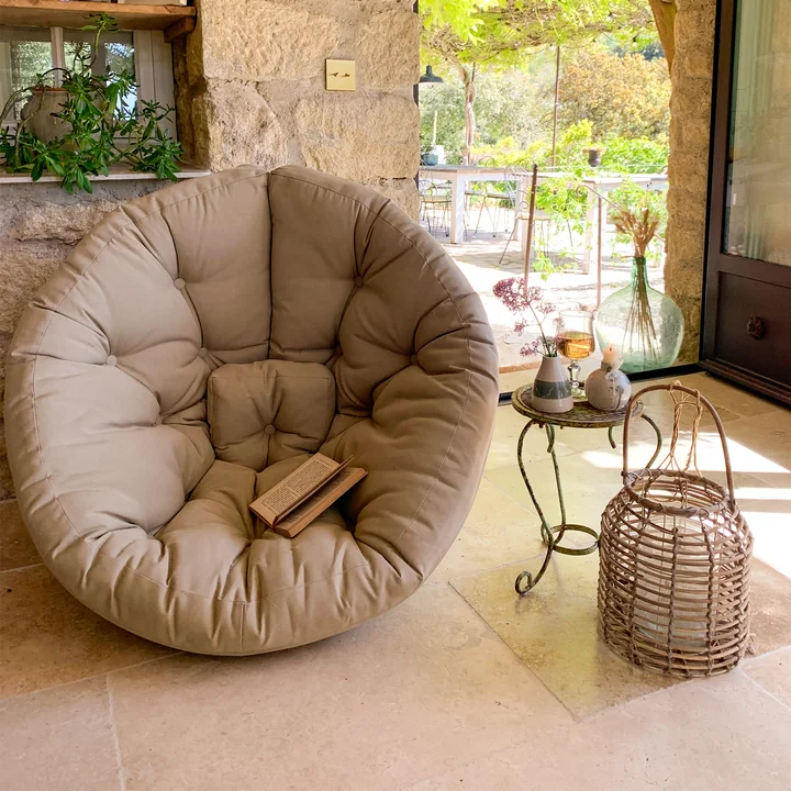 Nido Opvouwbare fauteuil, beige van Karup Design