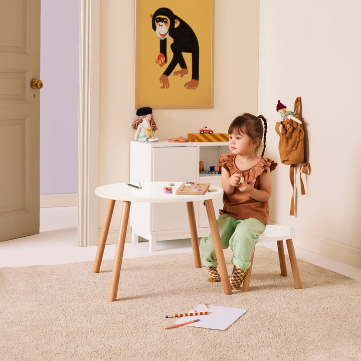 Tafel en kruk van Kids Concept