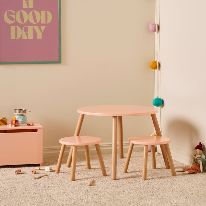 Tafel en kruk van Kids Concept