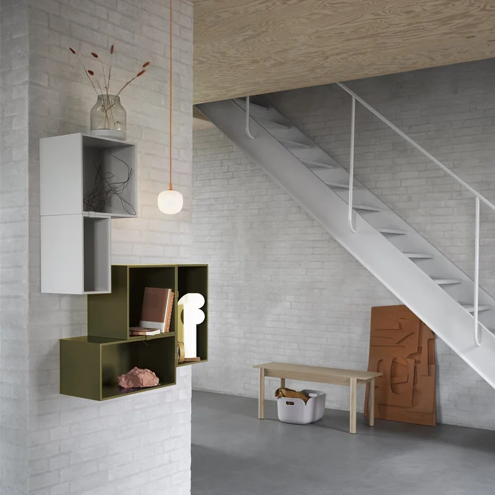 Muuto - Mini Stacked Reksysteem - bruin-groen