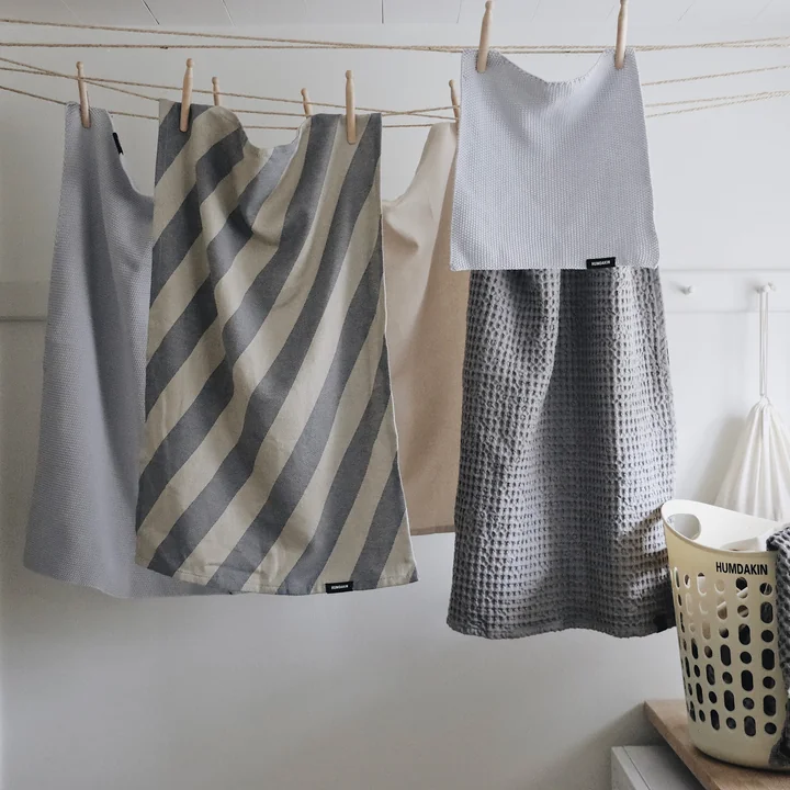 Theedoek gemaakt van GRS gerecycled katoen van Humdakin