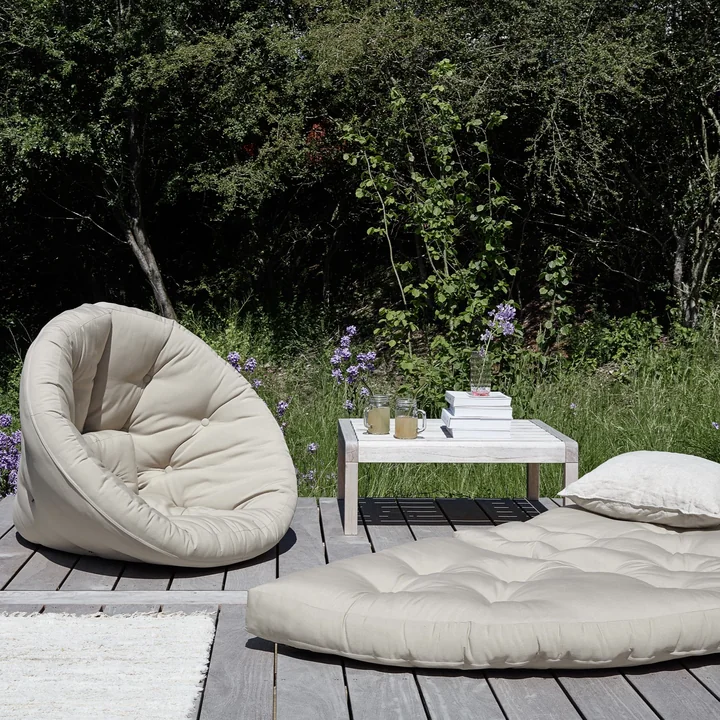 Nido Opvouwbare fauteuil, beige van Karup Design