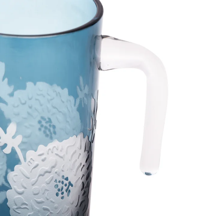 Pols Potten - Pioenroos kruik, donkerblauw