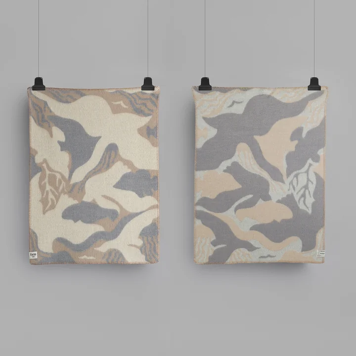 Røros Tweed - Fugl og Fisk Baby wollen deken