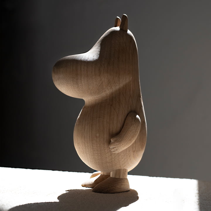 Moomintroll houten figuur, naturel eiken van boyhood