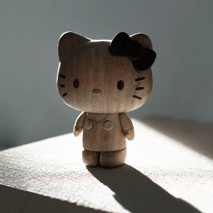 HELLO KITTY houten figuur, naturel eiken van boyhood