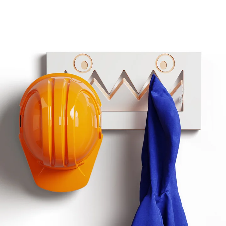 Ambivalenz Fläpps Monsterhäng - Kapstok 40 x 20 cm, wit