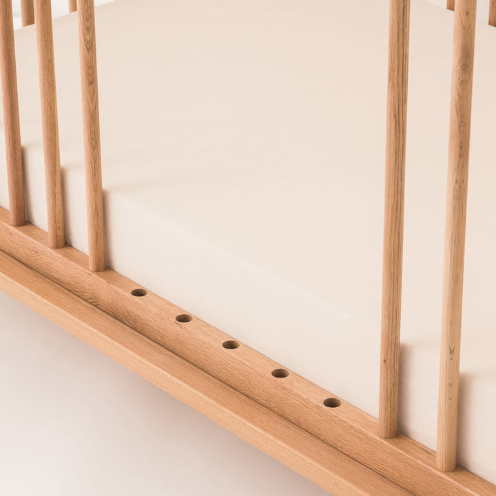 Latitude Nobodinoz - Evolutive babybed, 70 x 140 cm, natuurlijk eiken