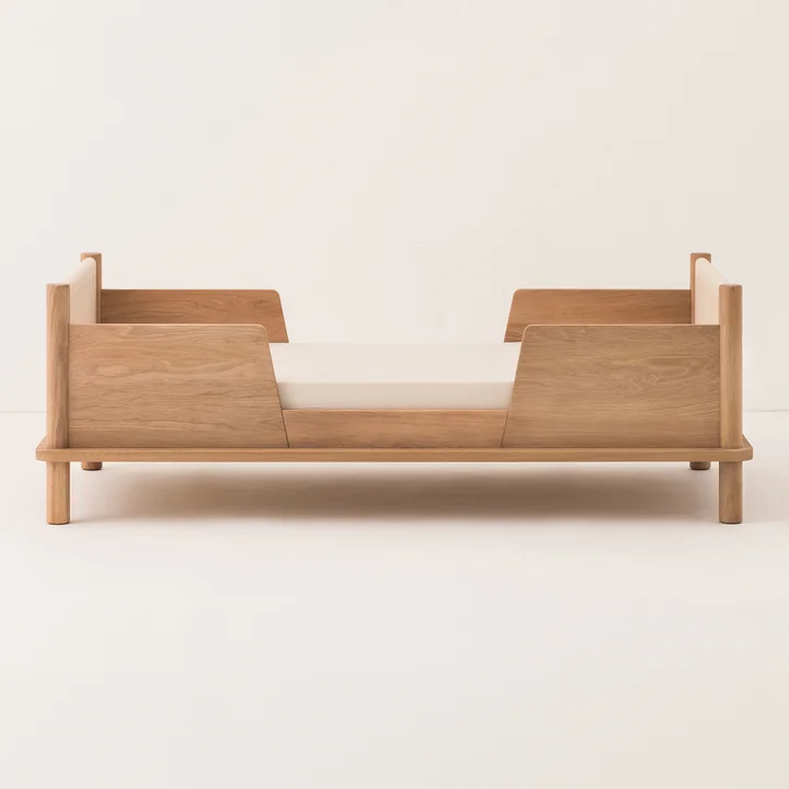 Latitude Nobodinoz - Evolutive Junior bed met uitvalbescherming, 70 x 140 cm, eiken natuur