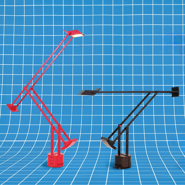 Artemide Tizio - Tafellamp, rood en zwart