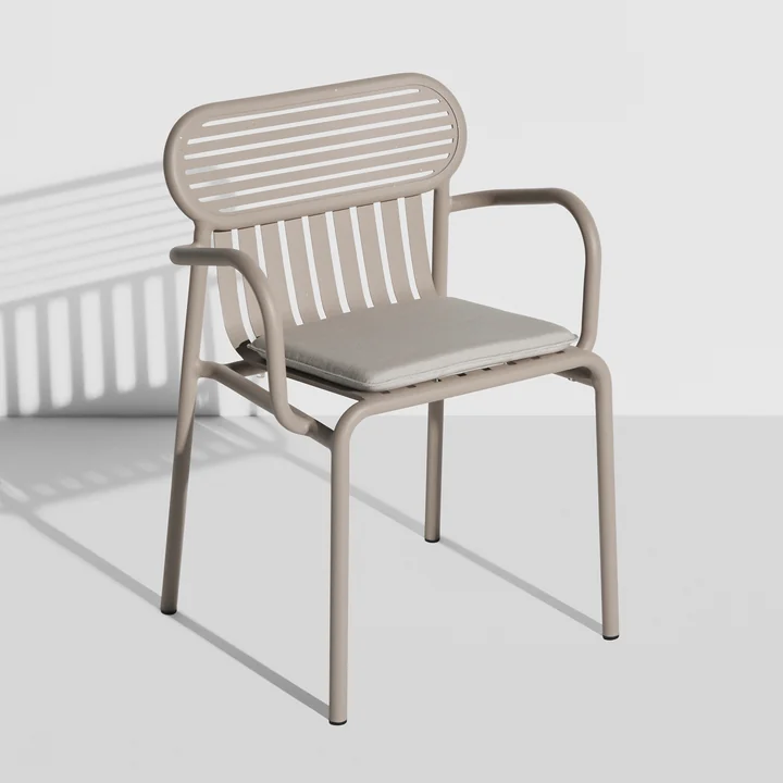 Petite Friture Week-End - Zitkussen voor stoelen, klein, walnoot