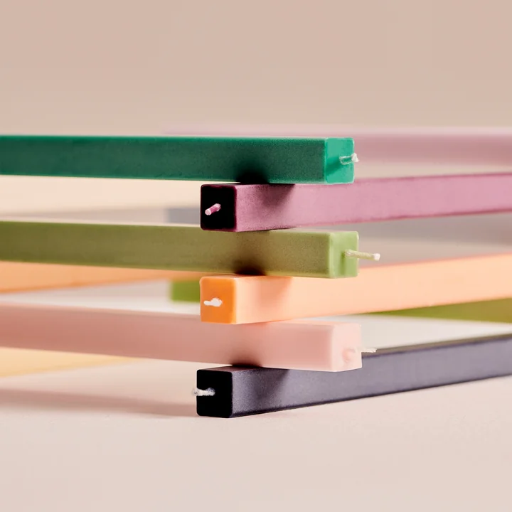 Square Staafkaarsen H 24 cm vanaf HAY