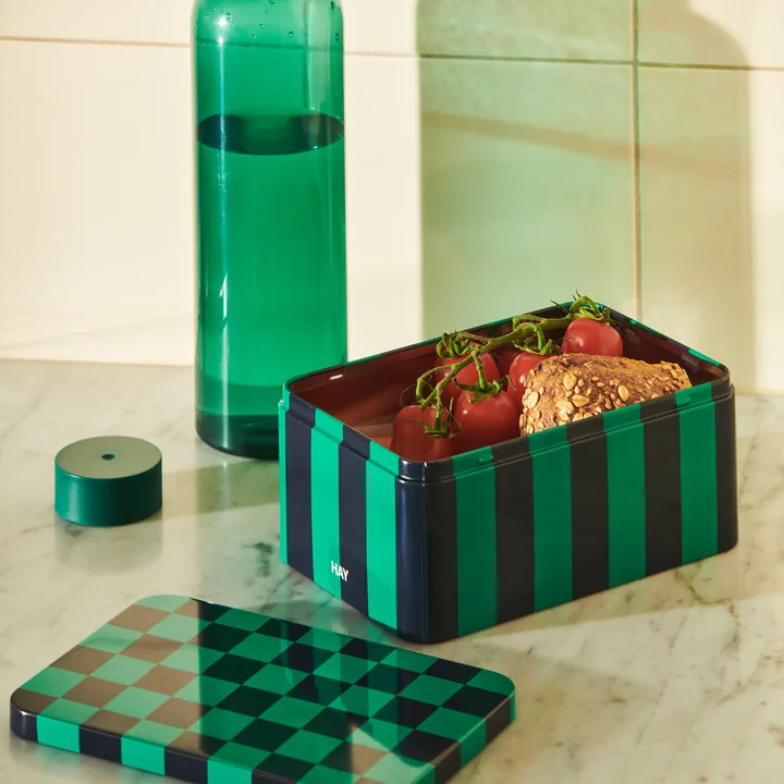 Blikken Container S, groen/donkerblauw by HAY