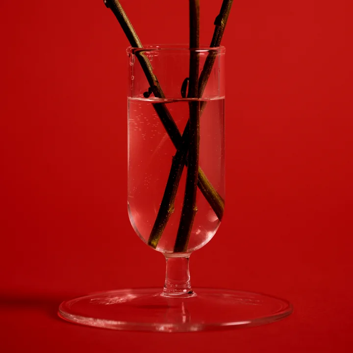 8. Kleine vaas Ø 7 x H 6 cm, helder by HAY