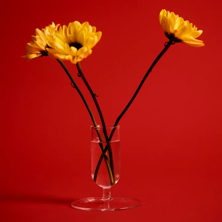 8. Kleine vaas Ø 7 x H 6 cm, helder by HAY