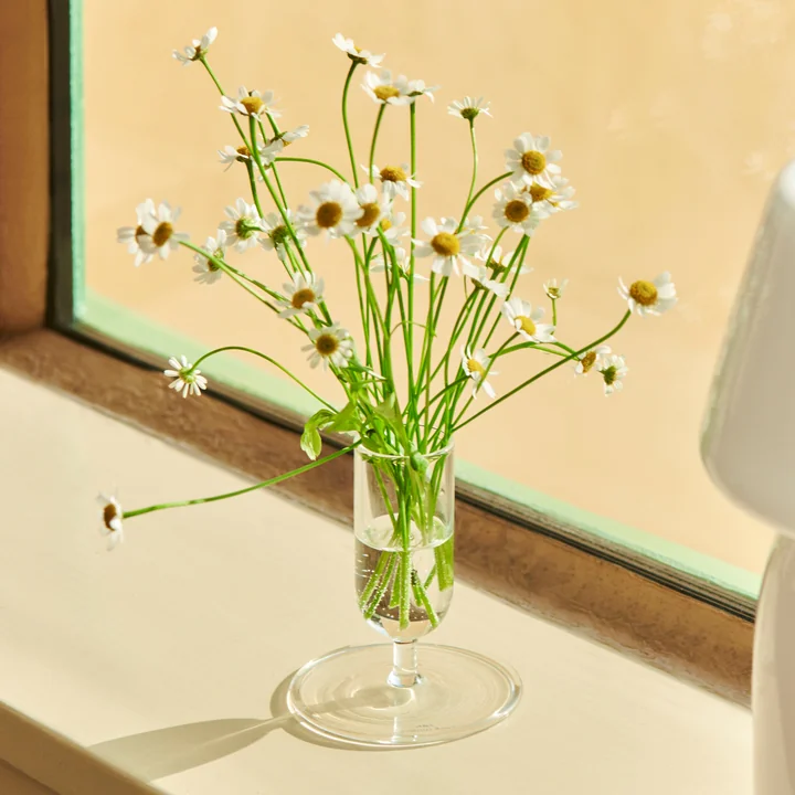 8. Kleine vaas Ø 7 x H 6 cm, helder by HAY