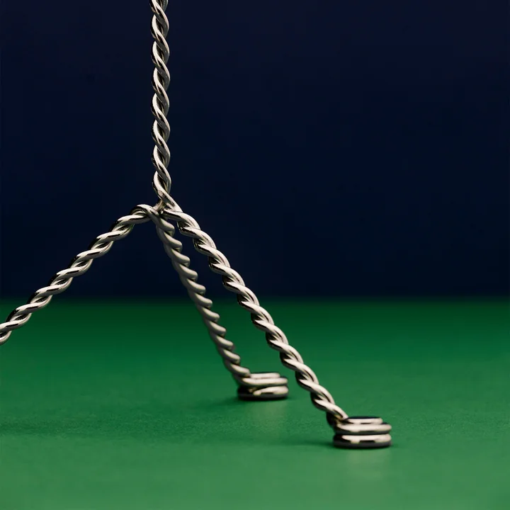 Draadkandelaar Ø 19 x H 25 cm, spiegel by HAY