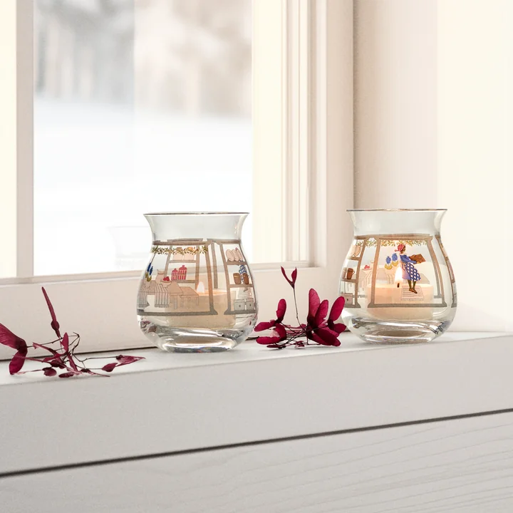 Kerst theelichthouder 2024 van Holmegaard