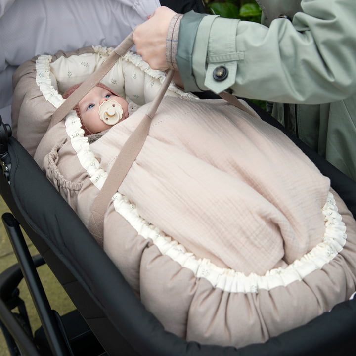 3-in-1 babynestje, sephora bladeren van Sebra