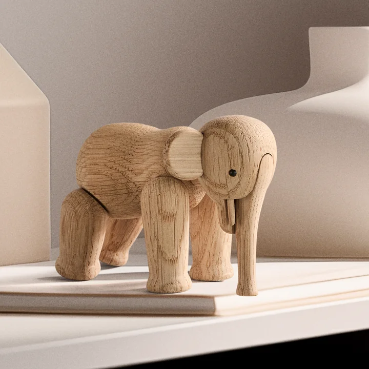 Houten olifant van Kay Bojesen