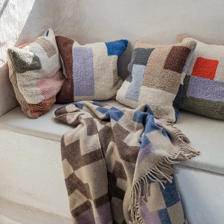 Doolhof wollen deken van Mette Ditmer