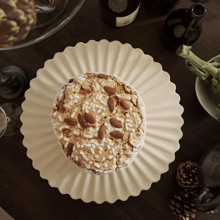 Fountain gebaksbord, gebroken wit van Ferm Living