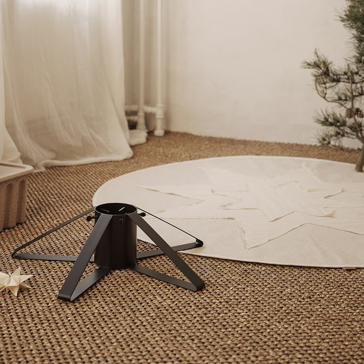 Vela Star kerstboomdeken, naturel van ferm Living