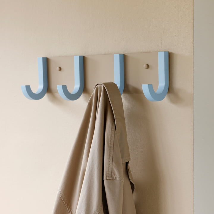 Jay kledingkast, L 43 cm, beige / lichtblauw by Design Letters