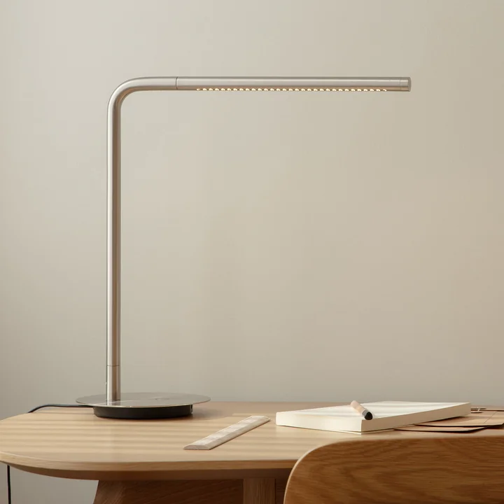 Umage Omni - LED tafellamp, geborsteld staal