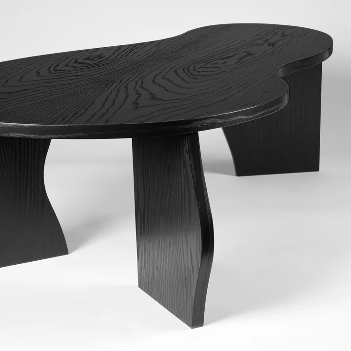 Brook tafel, L, geolied essenfineer, zwart van Broste Copenhagen