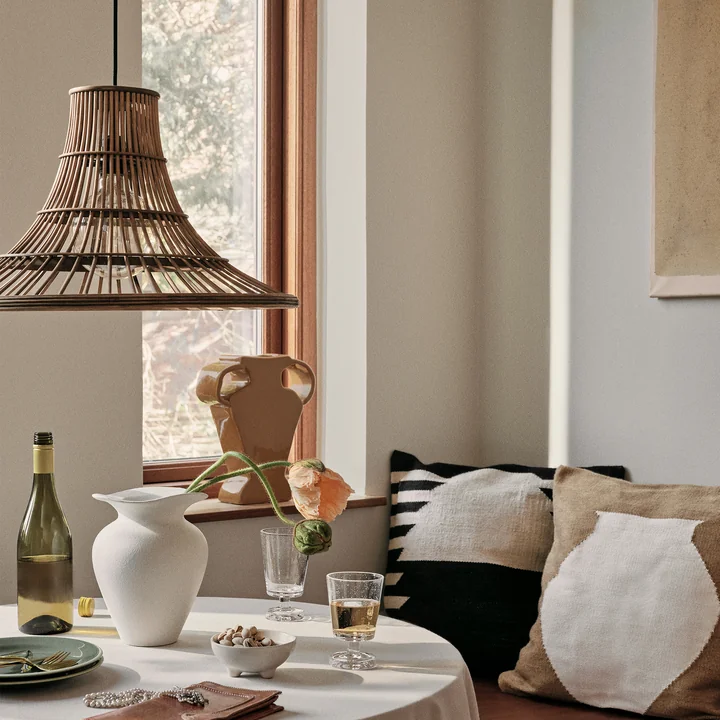 Ciba lampenkap, Ø 50 cm x H 30 cm, bruin van Broste Copenhagen