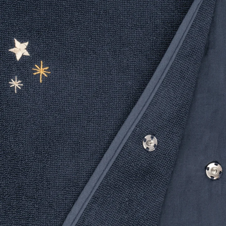 Badstof poncho, blue nights van Konges Sløjd