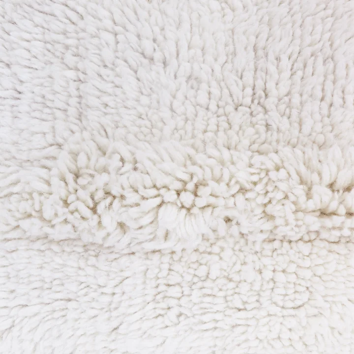 Lorena Canals Wollen vloerkleed Tundra van in schaapswit