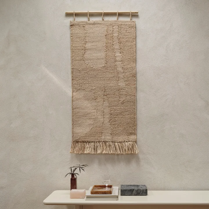 Harvest Ferm Living - Wandtapijt jute 50 x 100 cm, naturel