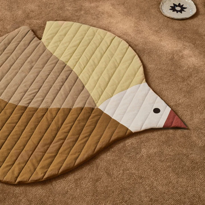 Ferm Living - Swif doorgestikte mat, 80 x 110 cm, kleurrijk