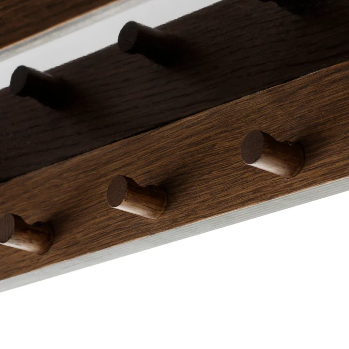 Audo Epoch - Wandplank, L 150 cm, donker gebeitst eiken / zwart