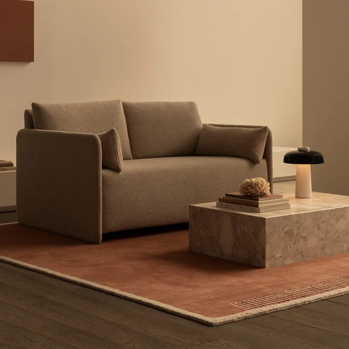 Duomo tapijt, terracotta rood van Audo