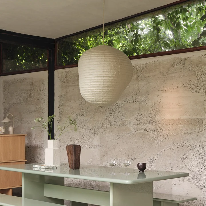 Kurbis Ferm Living - Lampenkap, H 40 x Ø 38 cm, donker salie