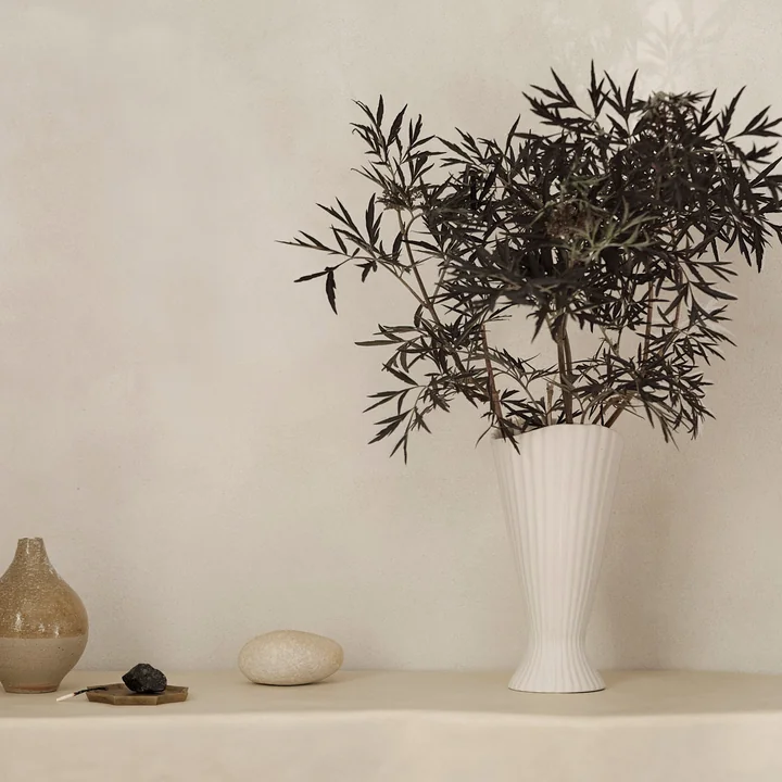 Fountain Ferm Living - Vaas, H 20 cm, gebroken wit