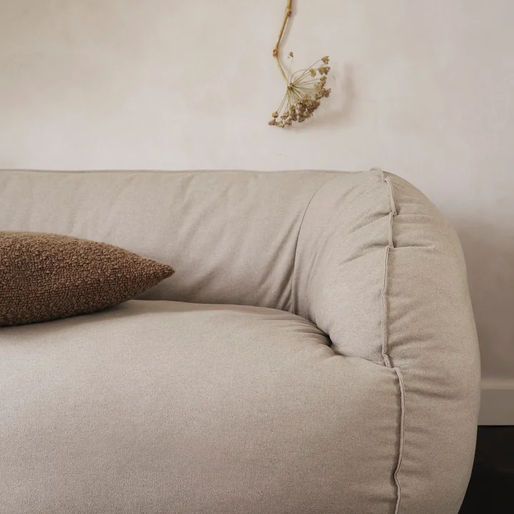 Ferm Living - Nesten 2-zitsbank, Katoen natuur