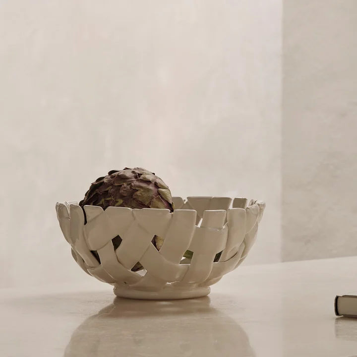 Ferm Living - Plait bowl, Ø 24 cm, gebroken wit