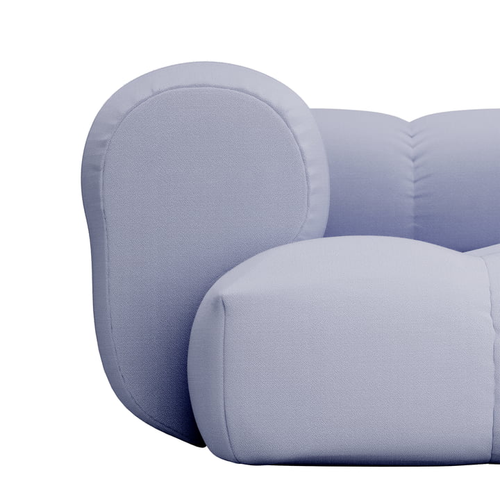 OUT Objekte unserer Tage 2. - Sander 04, 5-zitsbank, lila blauw (Vidar 4 0723 van Kvadrat)