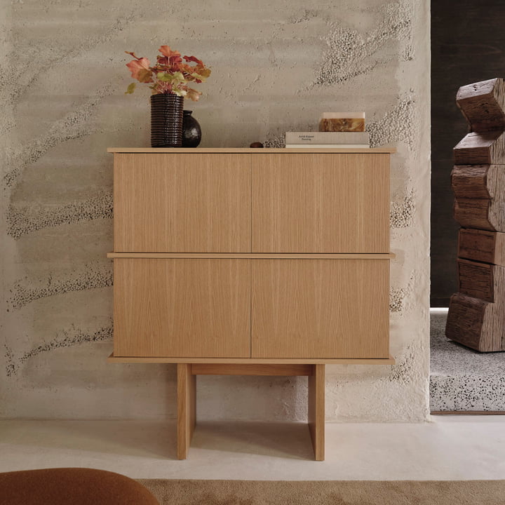 ferm Living - Stilt Dubbel Dressoir, natuurlijk eiken