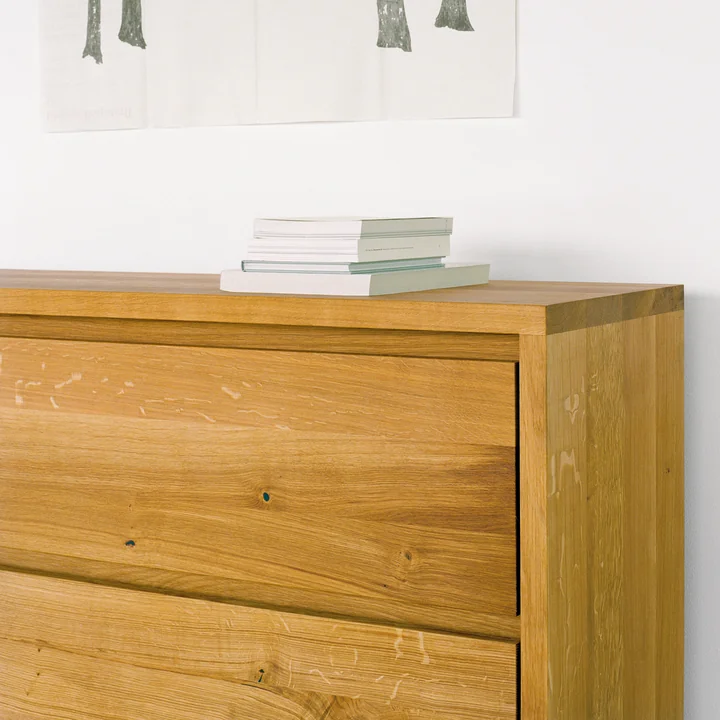 e15 - Imari ladekast met 2 laden, L x B x H 160 x 45 x 75 cm, geolied eiken