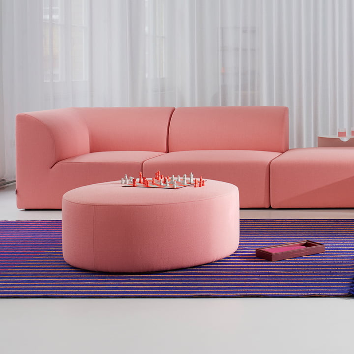 2. OUT Objecten van deze tijd - Weber 01 5-zitsbank, roze (Vidar 4 0622 by Kvadrat)