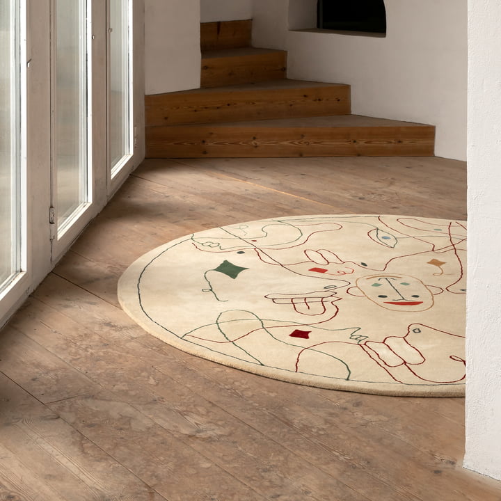Silhouette nanimarquina - Getuft tapijt, Ø 200 cm, veelkleurig